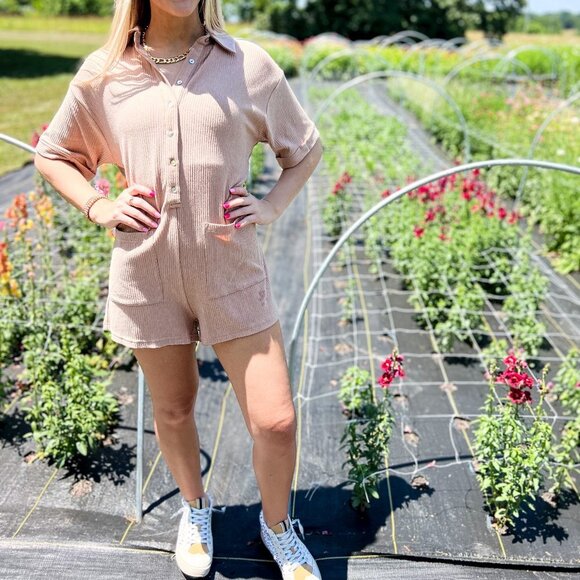 Ronnie Ribbed Romper - Picture 3 of 6